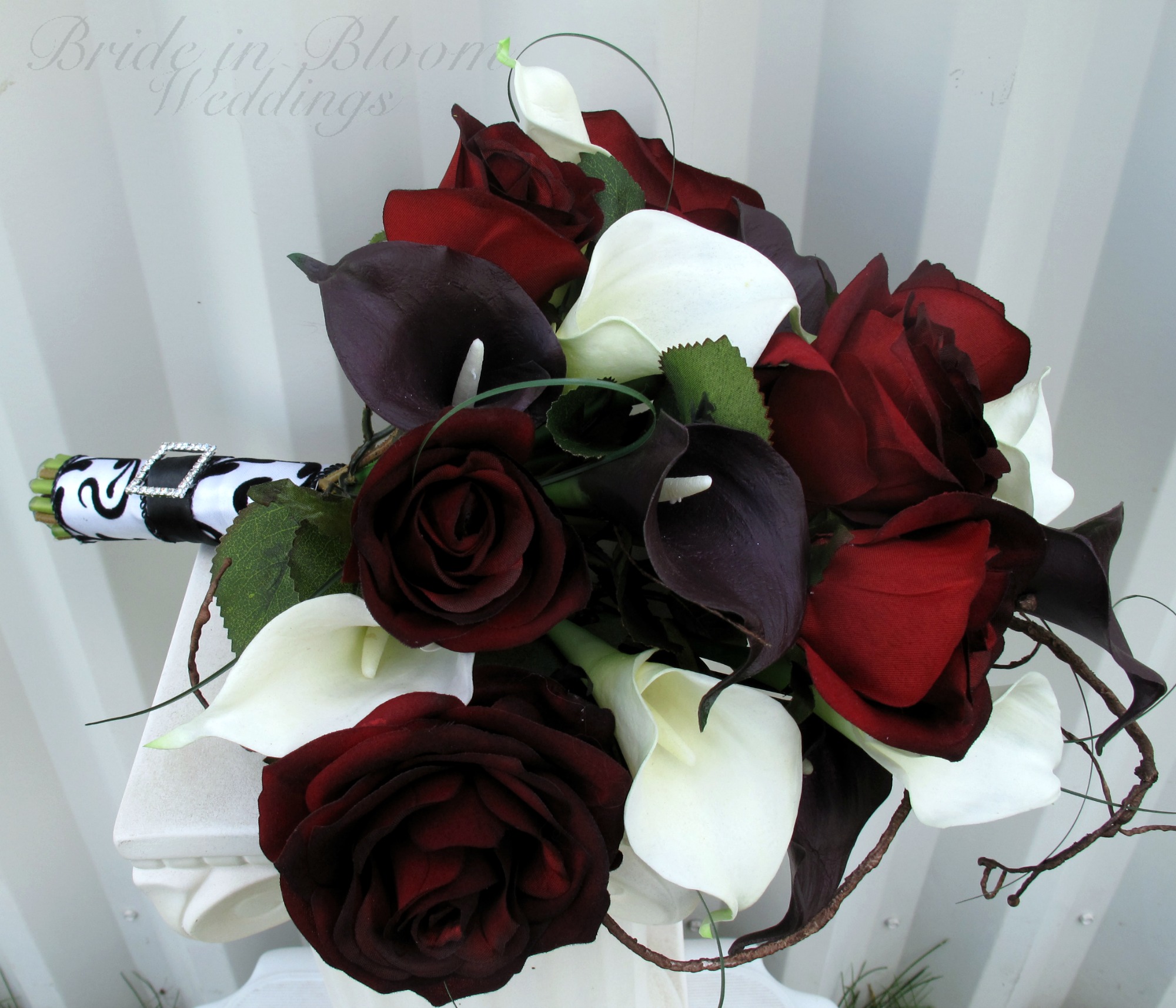Real Black And White Roses